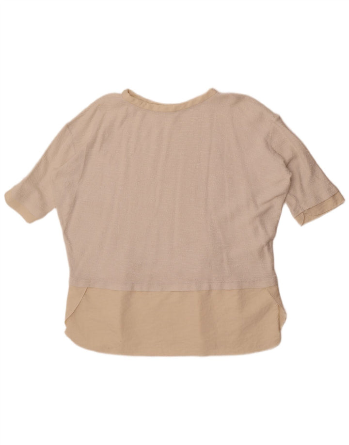 Zara ženska prevelika majica kratkih rukava UK 16 Large White