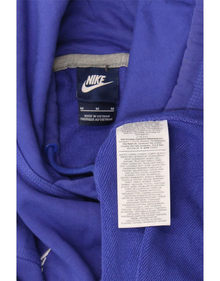 Nike muška majica s kapuljačom s kapuljačom srednje plavi pamuk