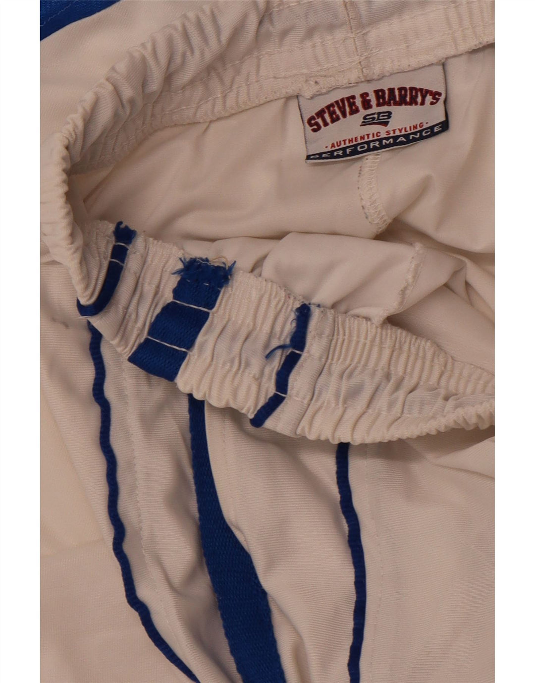 STEVE & BARYY'S Muške kratke sportske hlače, veliki bijeli poliester u boji