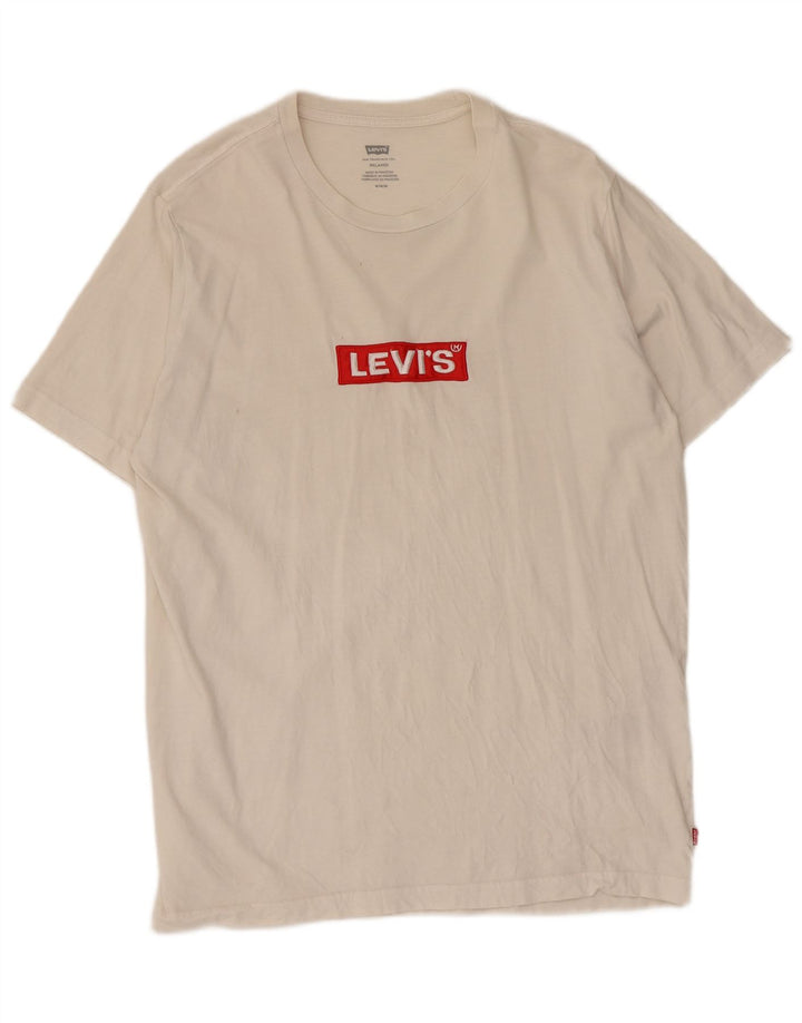 Levi's muška opuštena majica kratkih rukava srednje veličine, bijeli pamuk