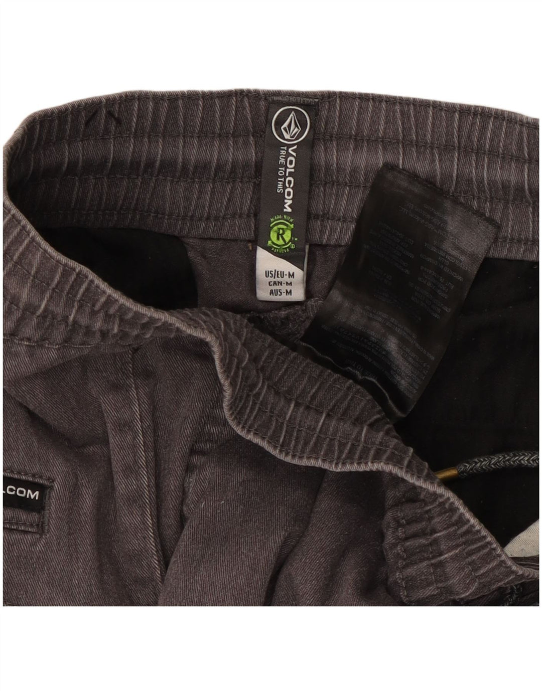 Ženske hlače za trčanje Volcom srednje veličine W30 L27, sivi pamuk