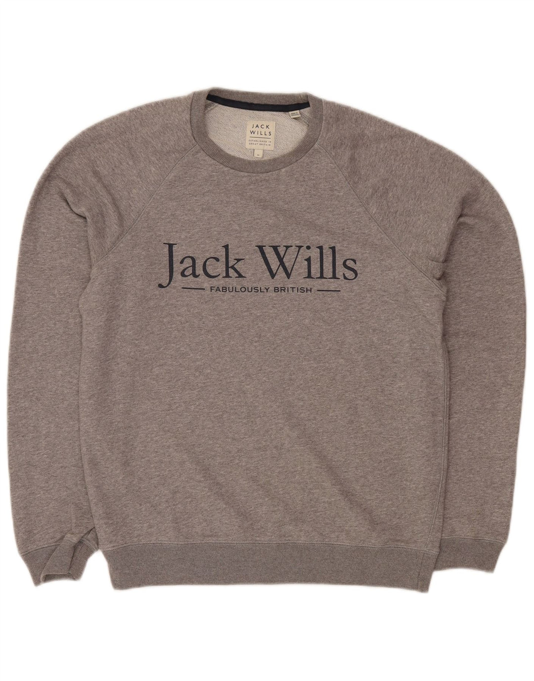 Jack Wills Muška trenirka s grafičkim motivima, srednje sivi flekasti pamuk