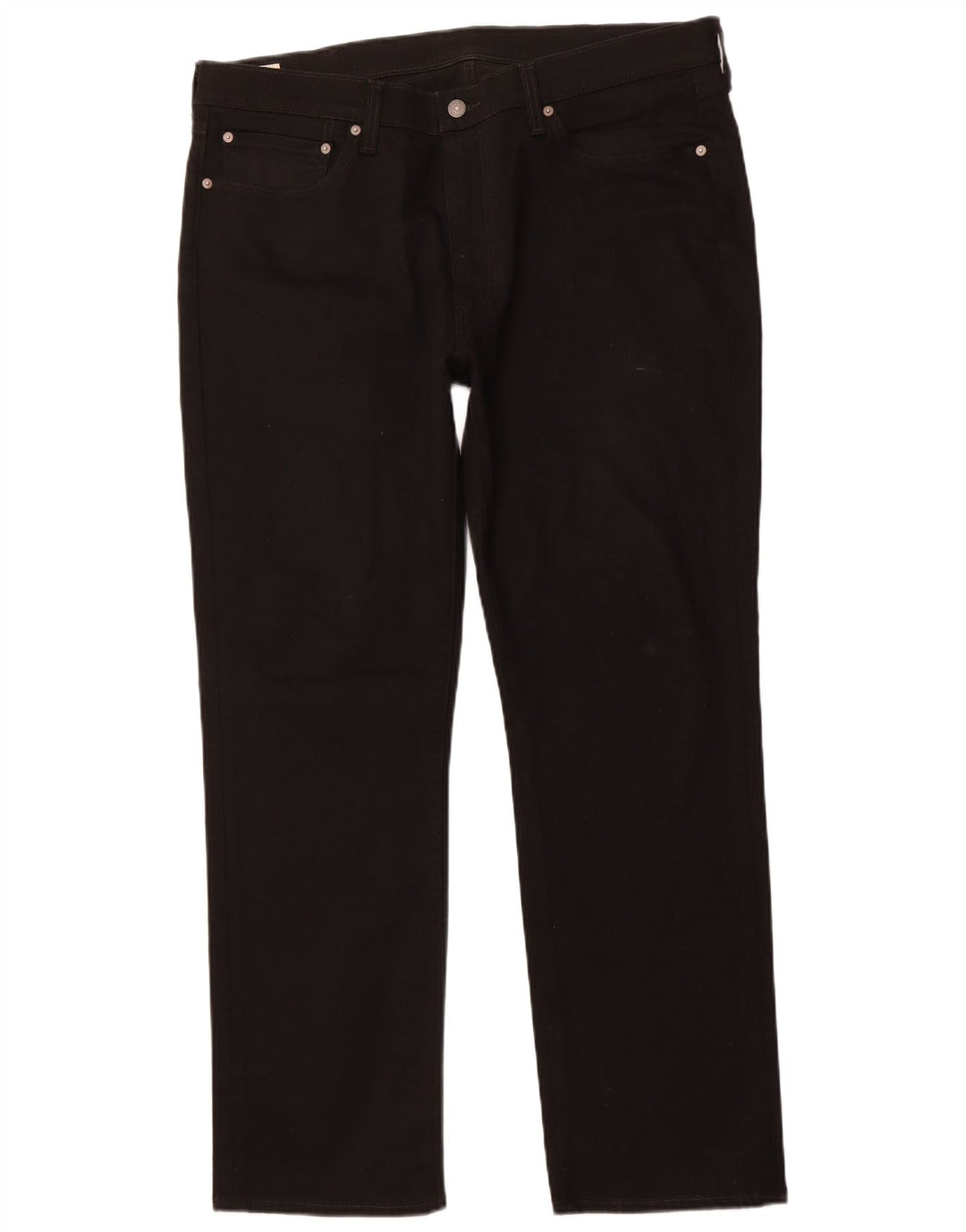 LEVI'S muške 514 ravne traperice W38 L32 crni pamuk