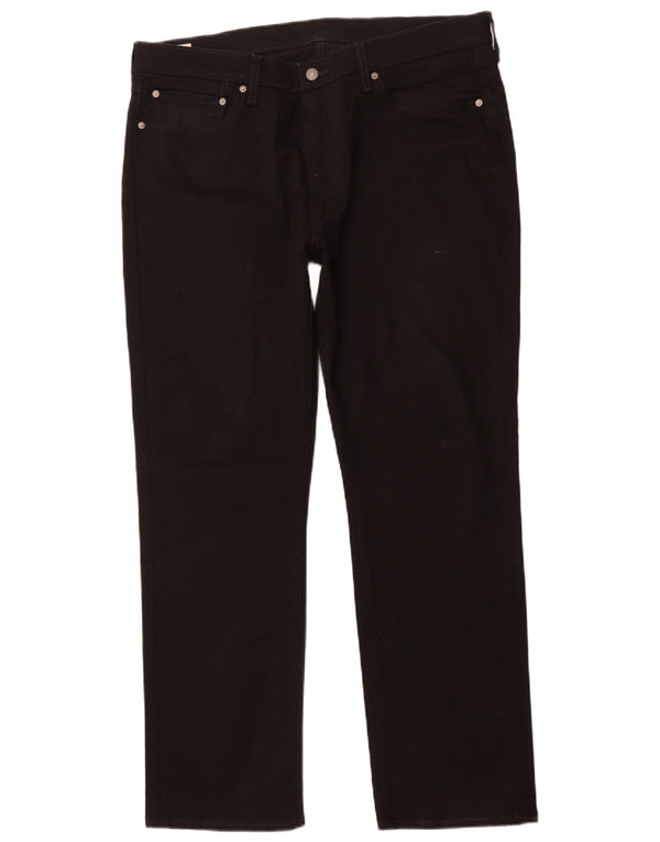 LEVI'S muške 514 ravne traperice W38 L32 crni pamuk