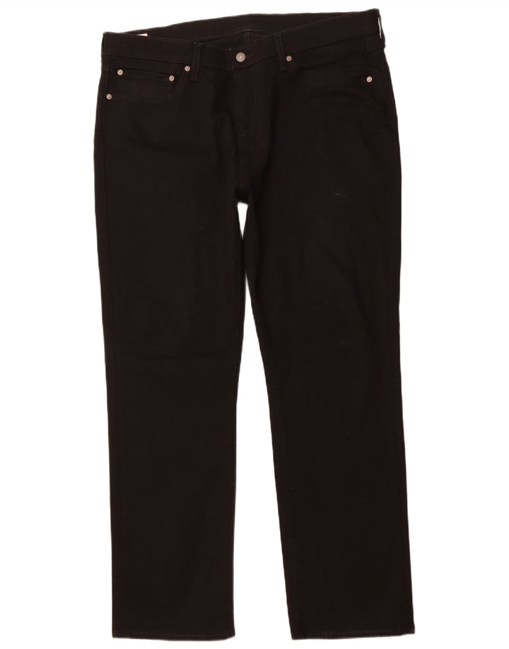 LEVI'S muške 514 ravne traperice W38 L32 crni pamuk