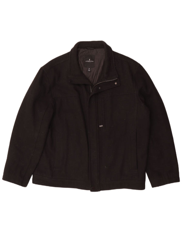 London Fog muška bomber jakna UK 42 XL crna vuna