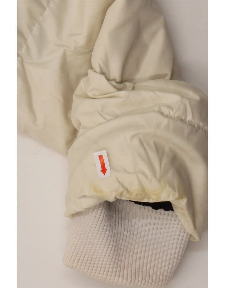 CALVIN KLEIN Ženska podstavljena jakna s kapuljačom UK 14 srednje bijele boje od poliestera