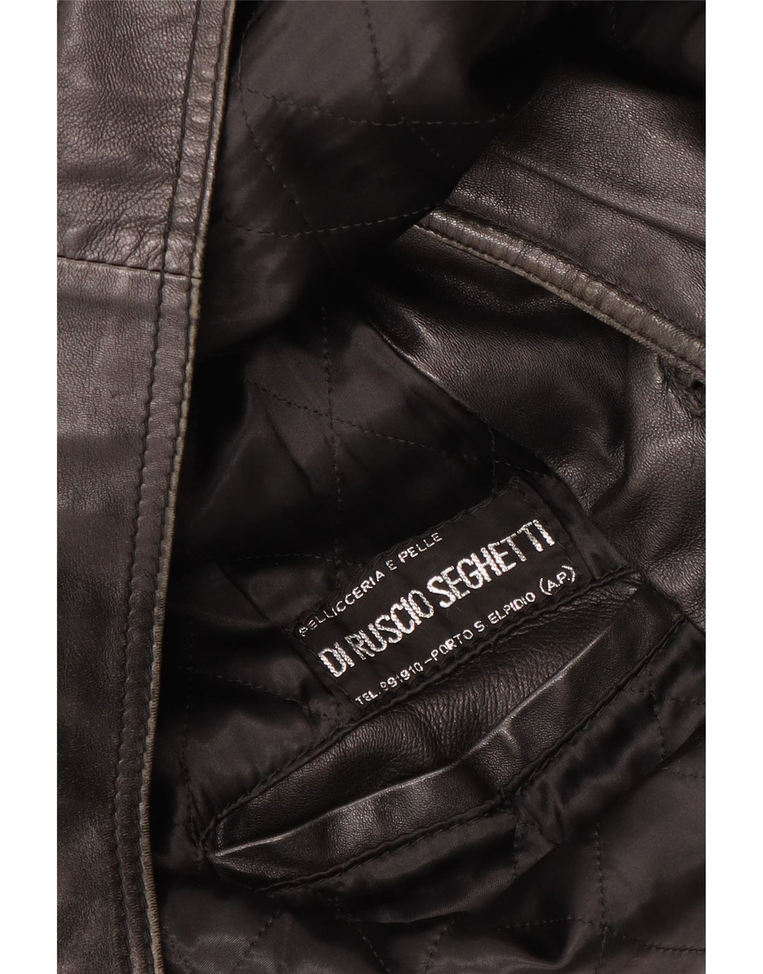 VINTAGE muška kožna jakna UK 40 velika crna koža