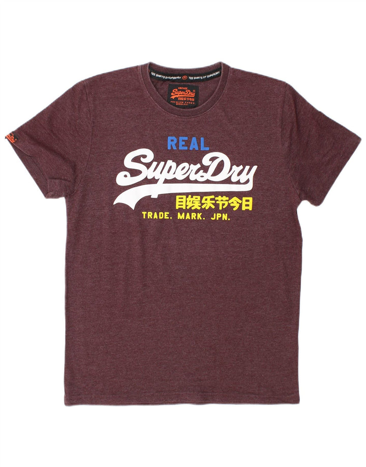 Superdry muška grafička majica kratkih rukava XL bordo poliester