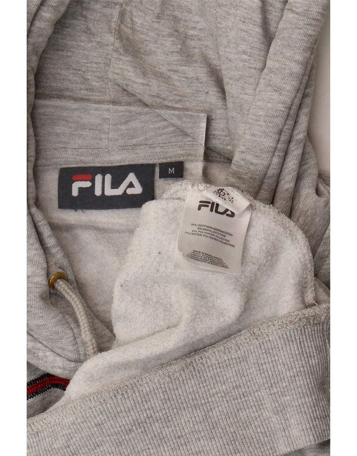 Fila muška majica s kapuljačom s kapuljačom, srednje sivi pamuk