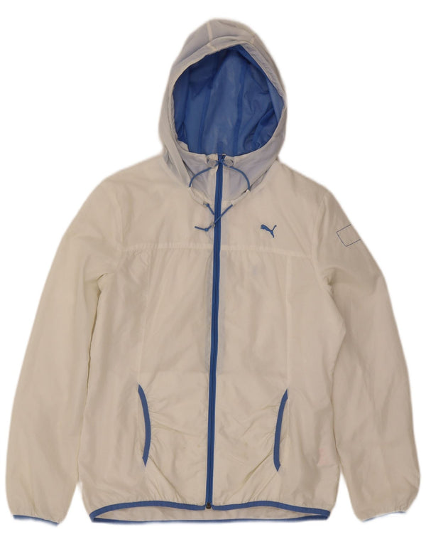 Puma ženska kišna jakna s kapuljačom UK 14 Large White Nylon
