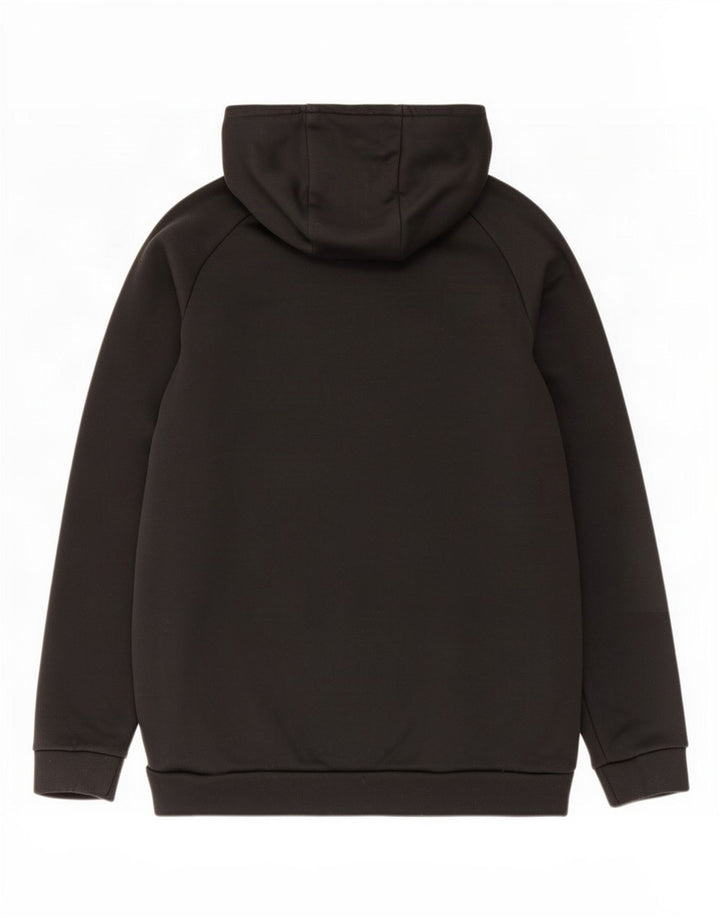 Nike Dri Fit grafički džemper s kapuljačom Srednji crni poliester