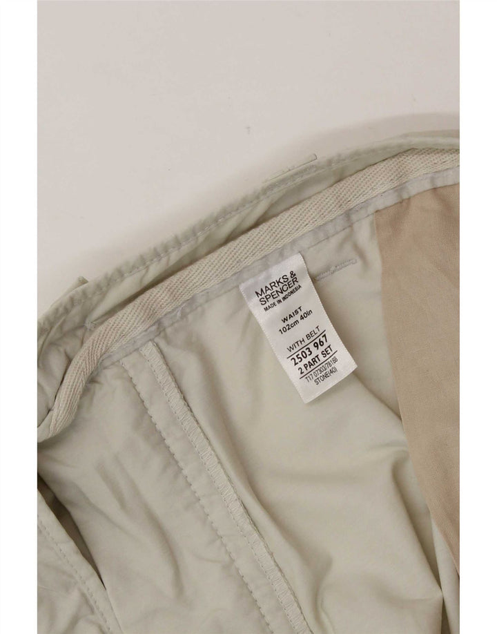 Marks & Spencer muške kargo kratke hlače W40 XL bež pamuk