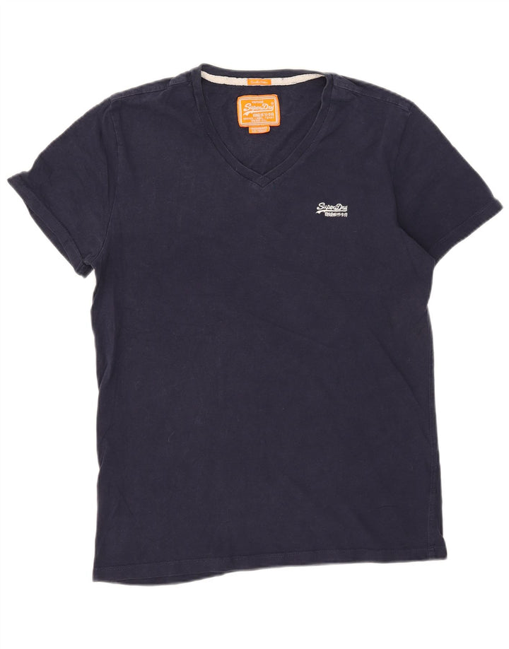 Superdry muška majica kratkih rukava srednje tamnoplavi pamuk