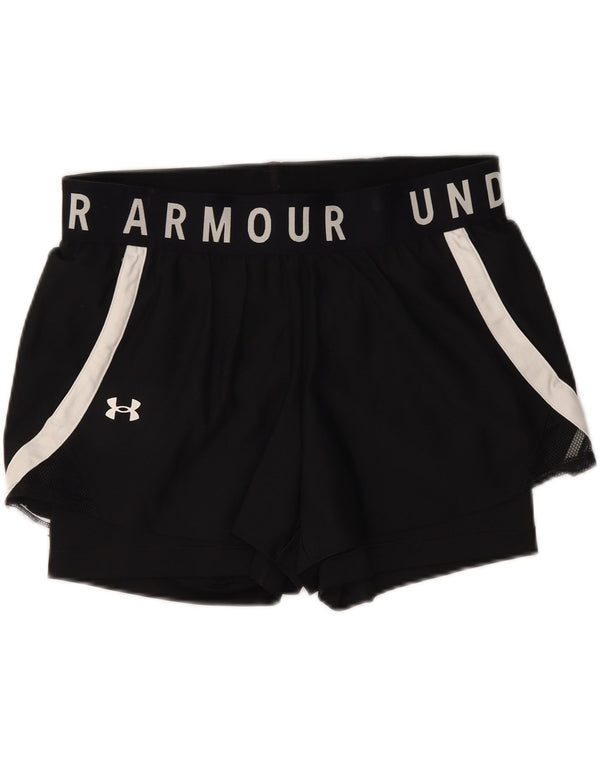 Under Armour ženske kratke sportske hlače s grafičkim motivima UK 14 veliki blok crne boje