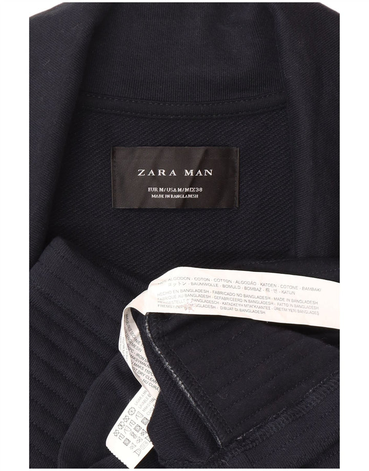 Zara muška biciklistička jakna UK 38 Srednje tamnoplavi pamuk