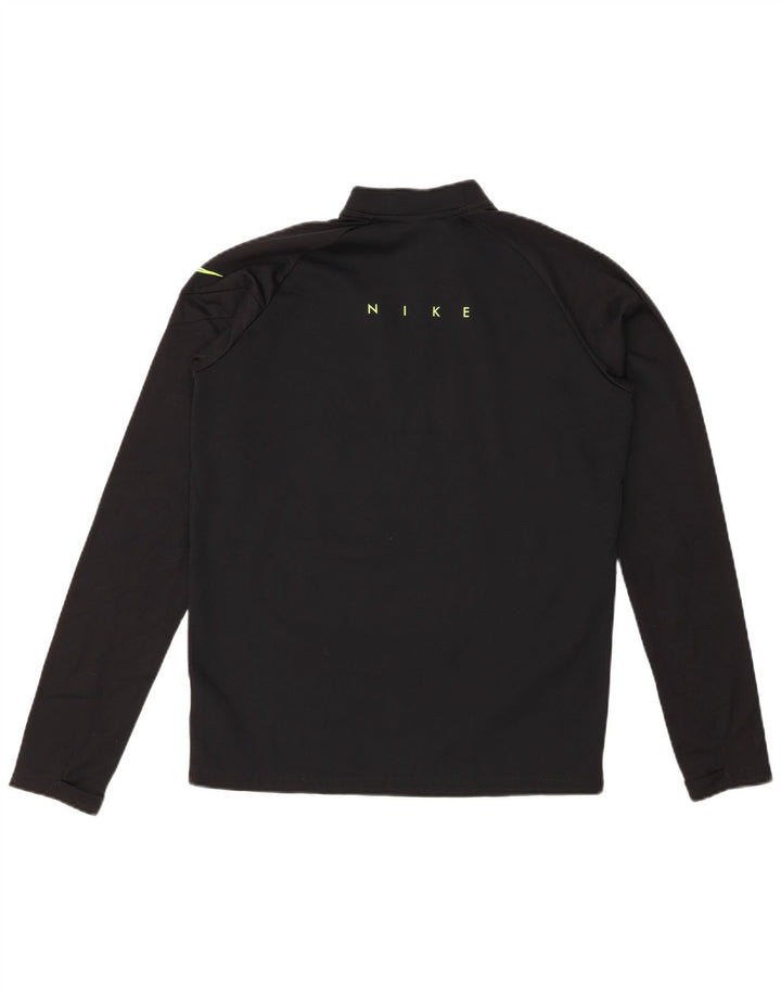 NIKE Boys Dri Fit Graphic Pulover Trenirka Top 13-14 Years XL Black