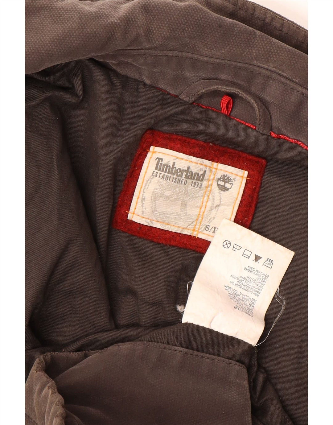 Timberland muška pomoćna jakna UK 36 Mala smeđa pamuk