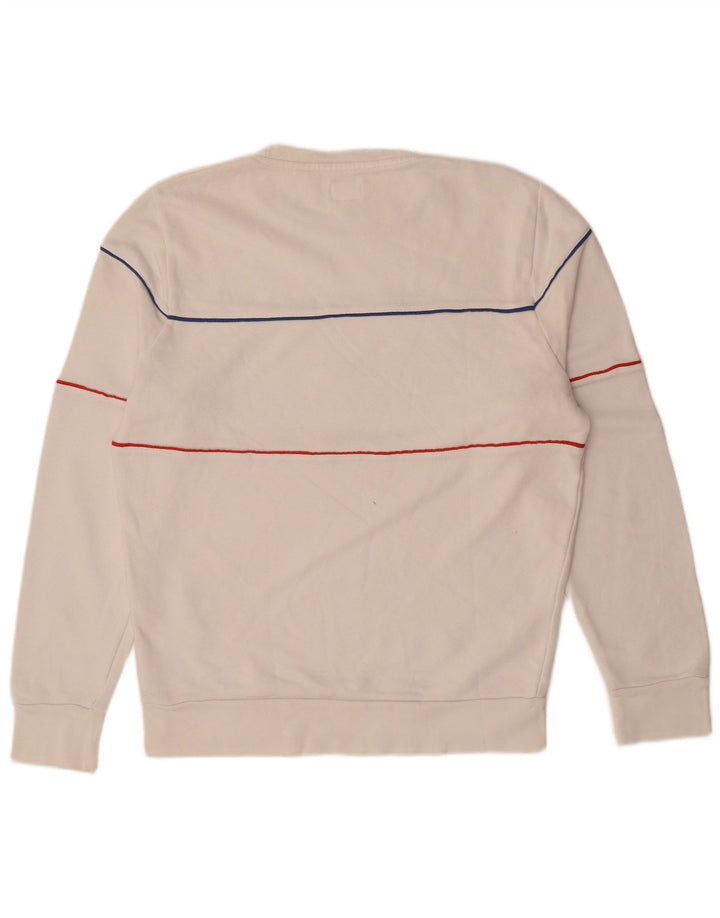 LEVI'S Mens Graphic Sweatshirt Jumper Small White Cotton