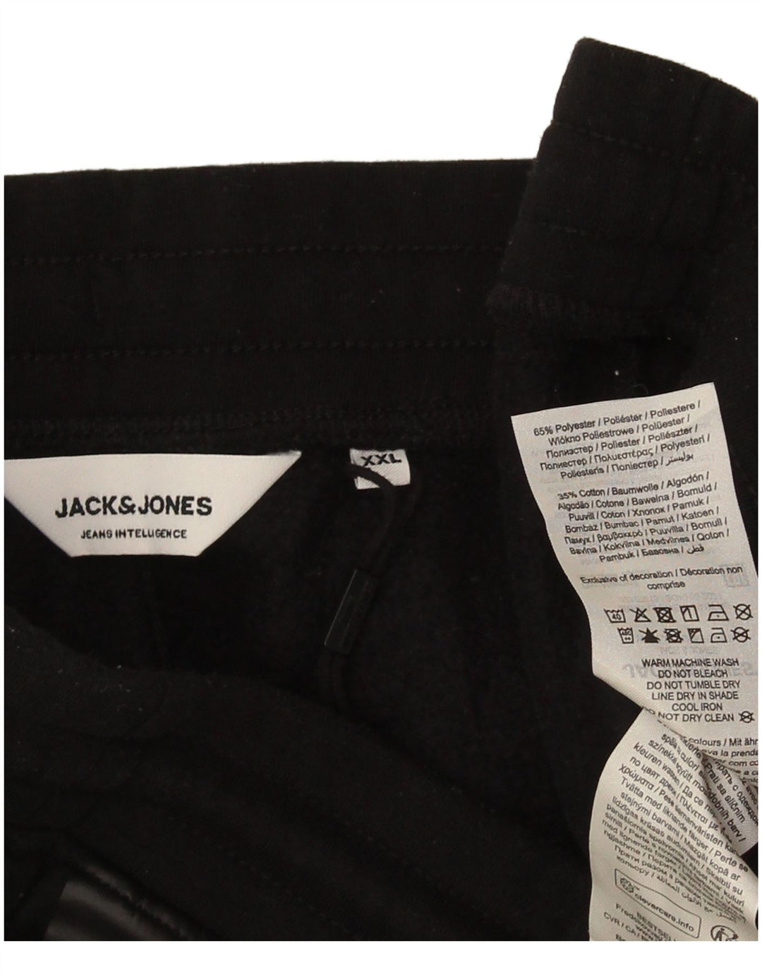 Jack & Jones muška trenirka hlače Joggers 2XL crni poliester