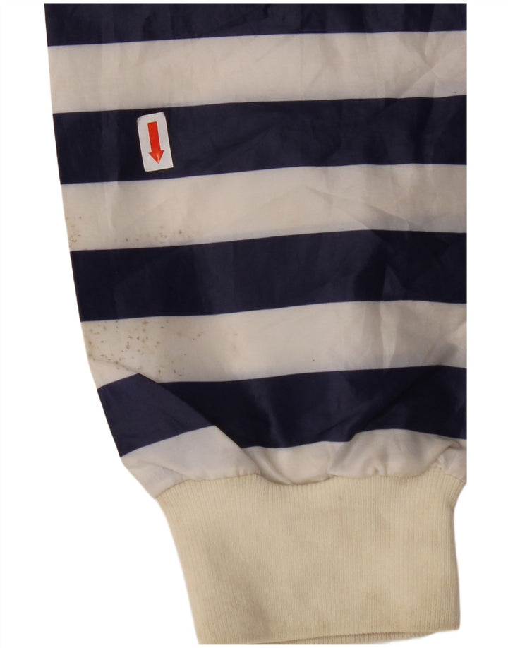 INVICTA muška kišna jakna s kapuljačom UK 40 velika tamnoplava prugasta poliesterska jakna