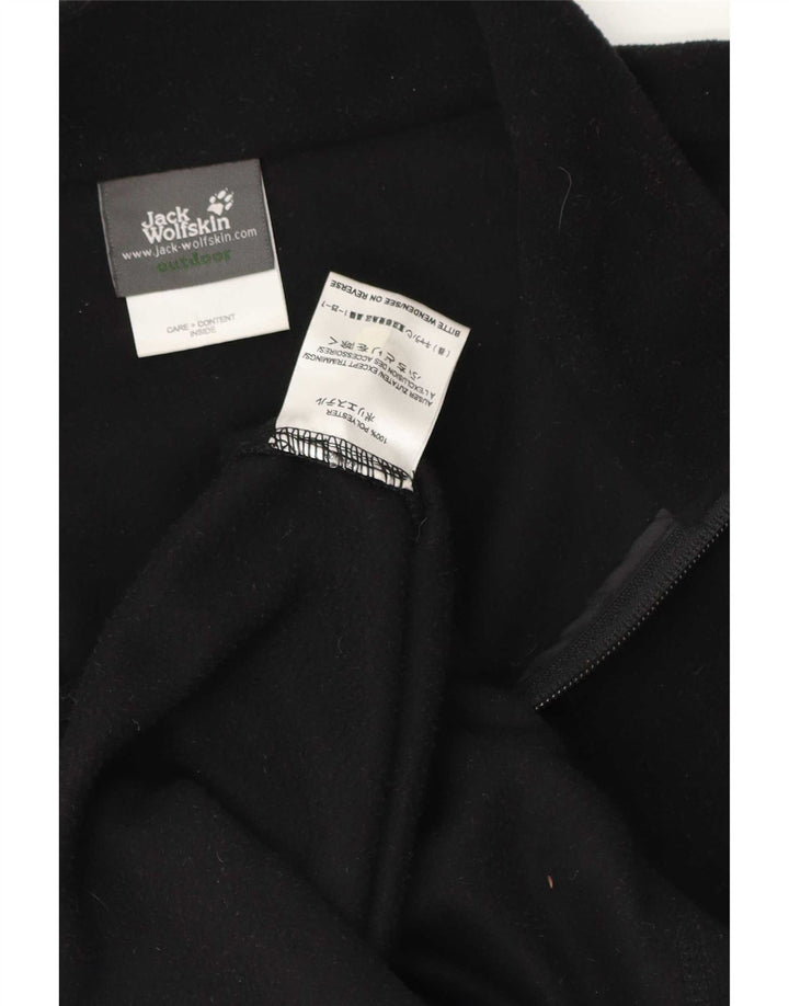 Jack Wolfskin muški džemper od flisa s patentnim izrezom 2XL crni poliester