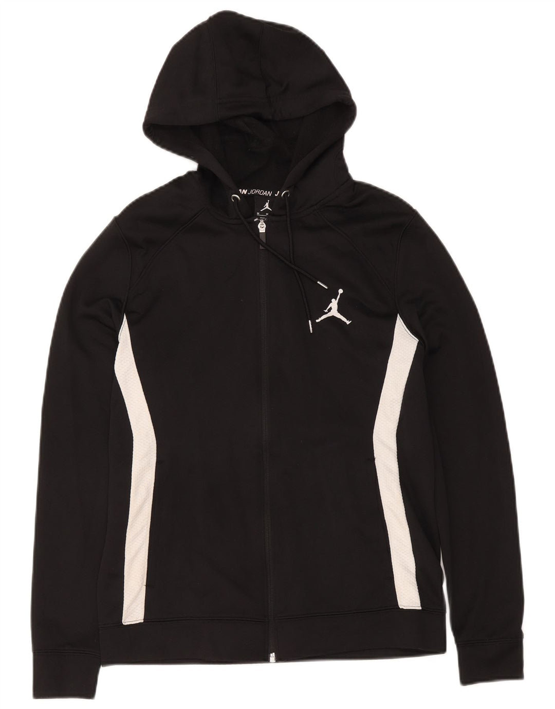 Jordan muški Dri Fit Zip pulover s kapuljačom srednje crne boje od poliestera