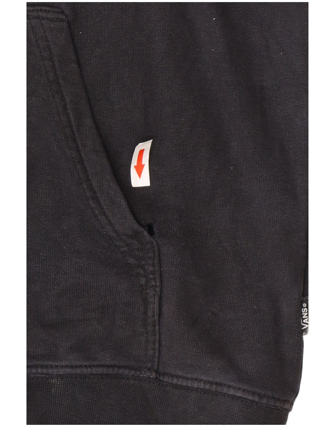 Vans muška majica s kapuljačom Srednje crni pamuk