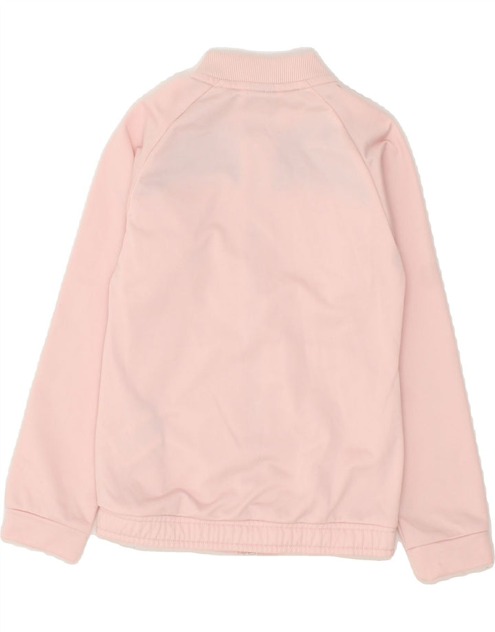 PUMA Girls Tracksuit Top Jacket 7-8 Years  Pink Colourblock Polyester Vintage Puma and Second-Hand Puma from Messina Hembry 
