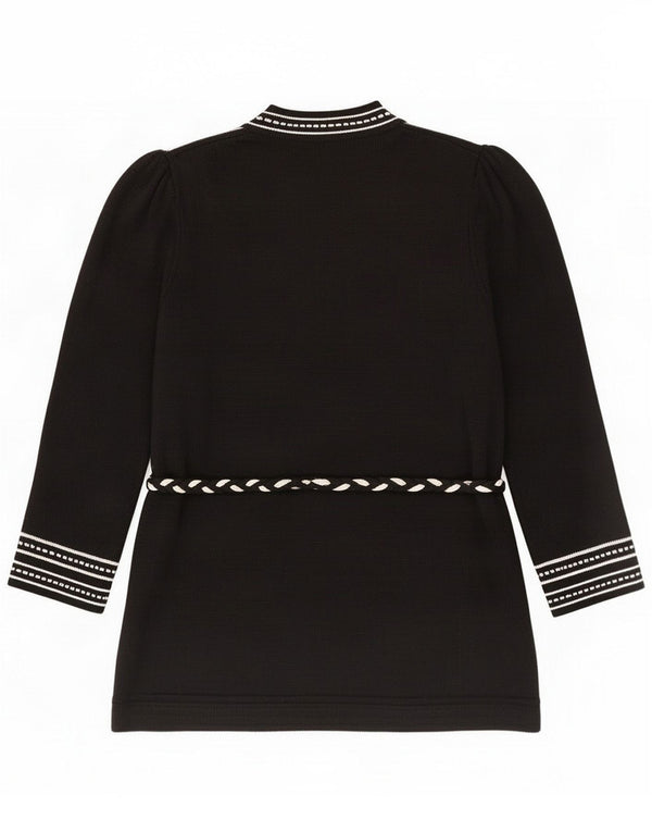 Vintage ženski kardigan džemper UK 16 Large Black Colourblock