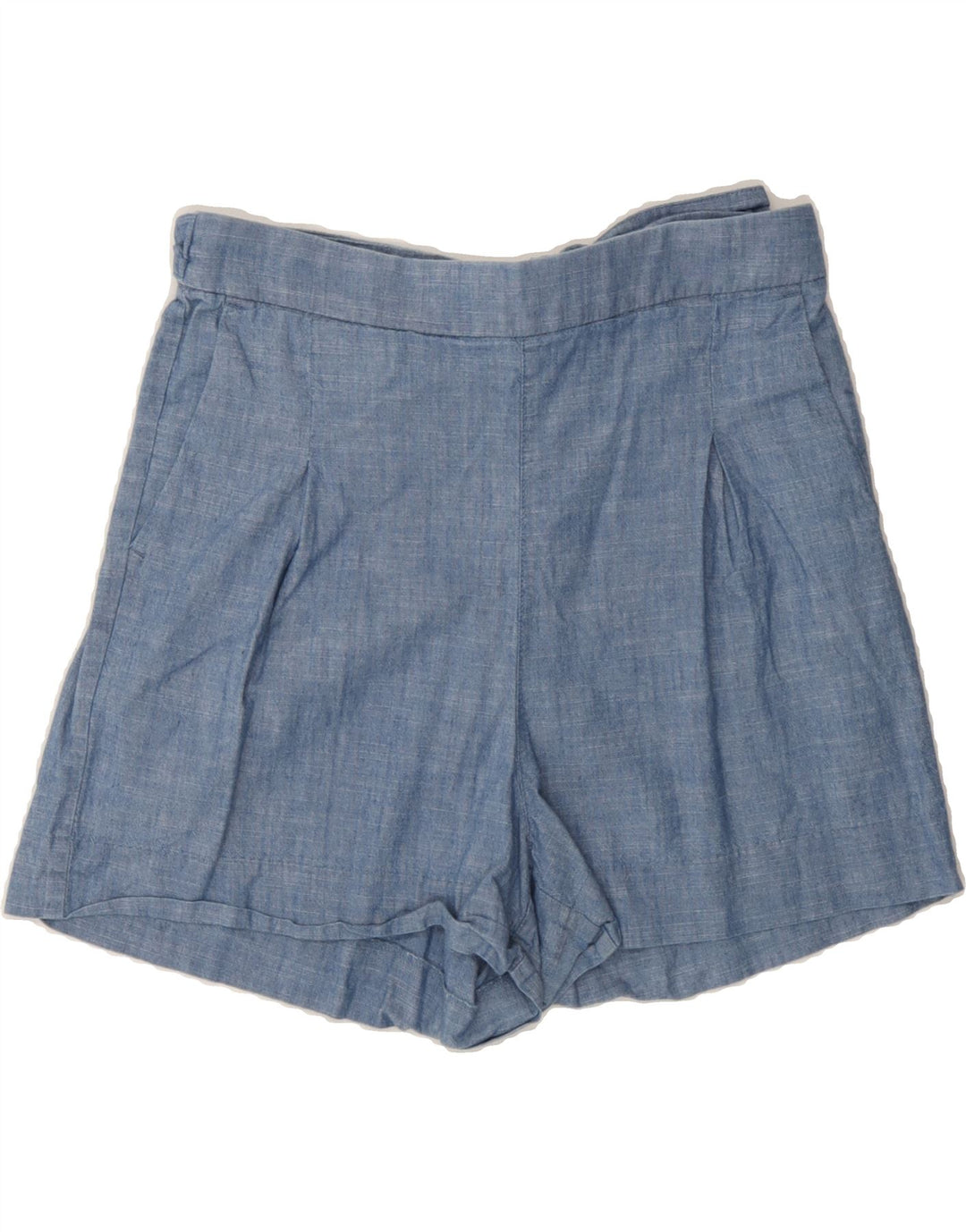 J. CREW Womens Casual Shorts US 8 Medium W30 Blue Cotton Vintage J. Crew and Second-Hand J. Crew from Messina Hembry 