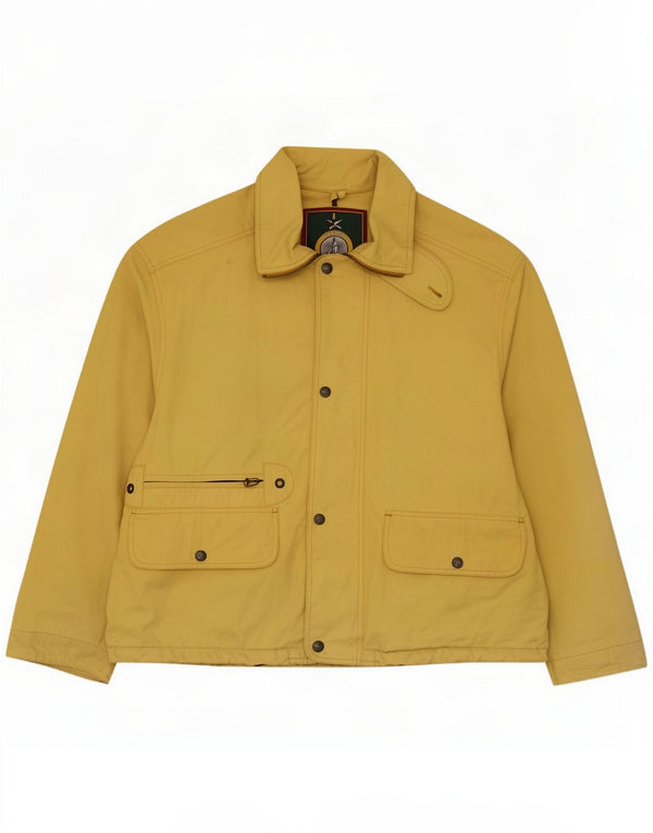 Vintage muška široka pomoćna jakna UK 36 Small Yellow Polyamide