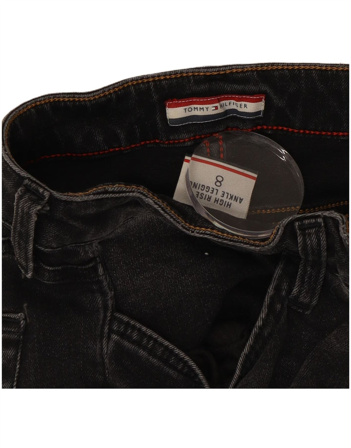 TOMMY HILFIGER Ženske uske traperice visokog struka US 8 srednje W30 L26 crne