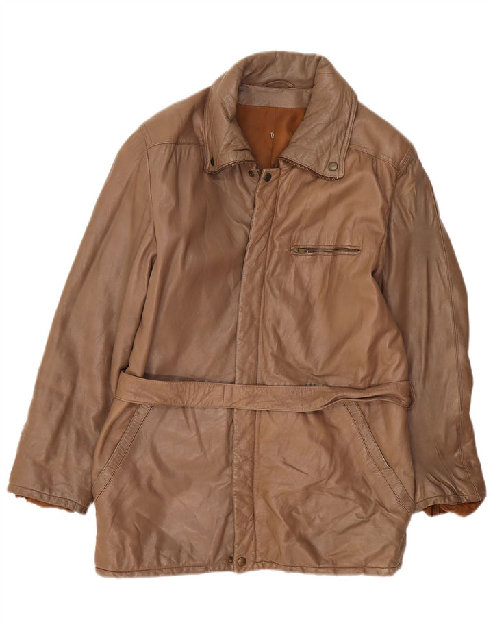 Vintage muška kožna jakna IT 50 Large Brown