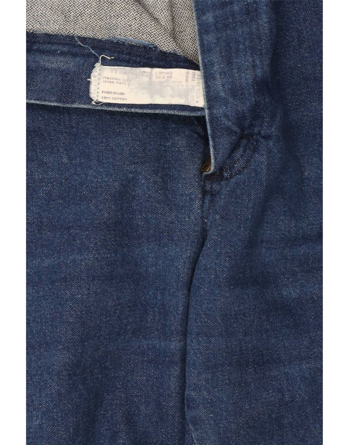 Wrangler muške ravne traperice W38 L26 tamnoplavi pamuk