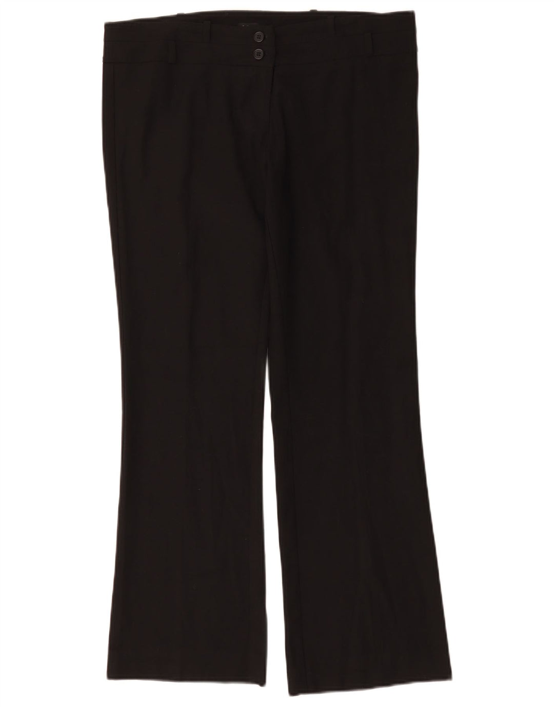 Ženske ležerne hlače Oasis Bootcut UK 12 srednje W34 L29 crni poliester