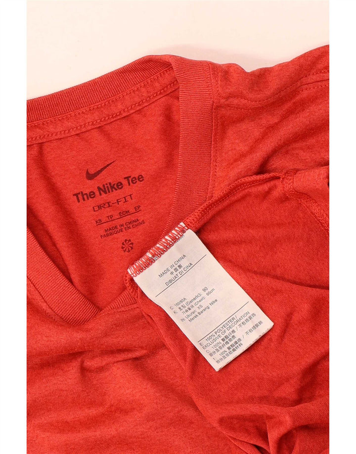 Nike muška Dri Fit majica kratkih rukava XS crveni poliester
