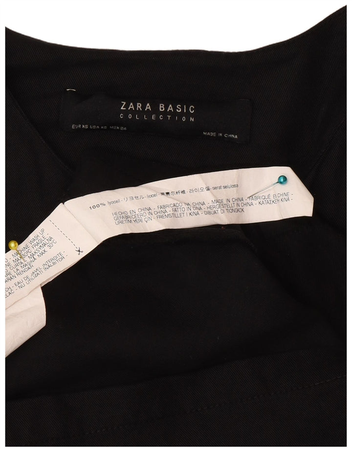 Zara ženska jakna s punim patentnim zatvaračem UK 6 XS crna liocel