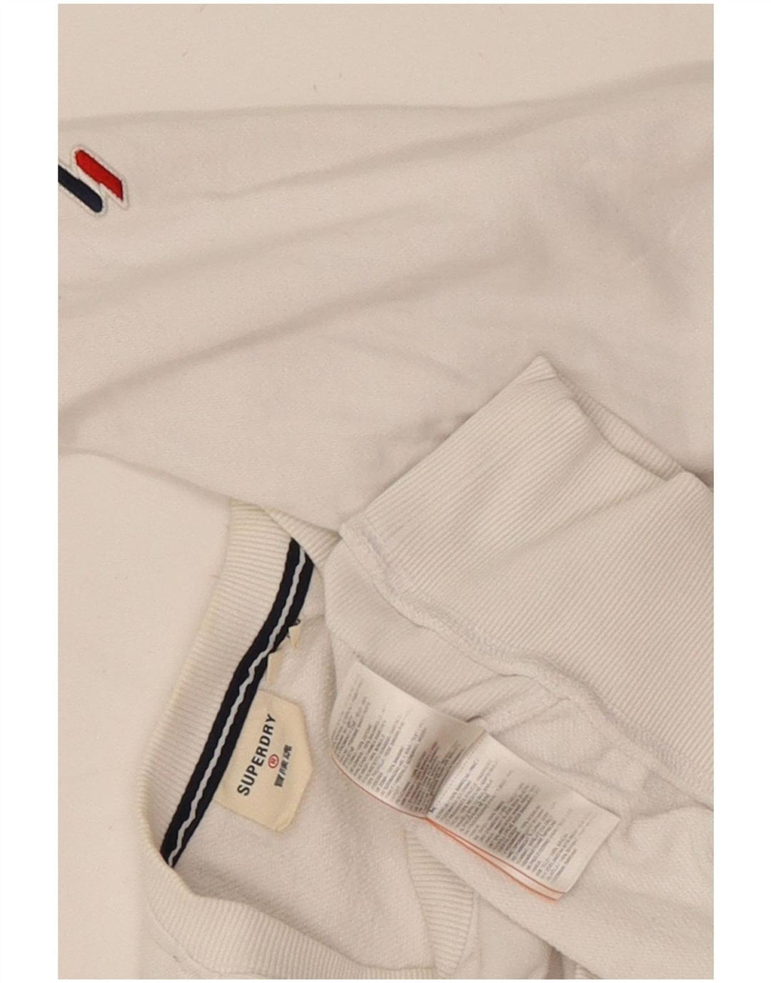 Superdry ženska majica s kratkim rukavima UK 14 Veliki bijeli pamuk