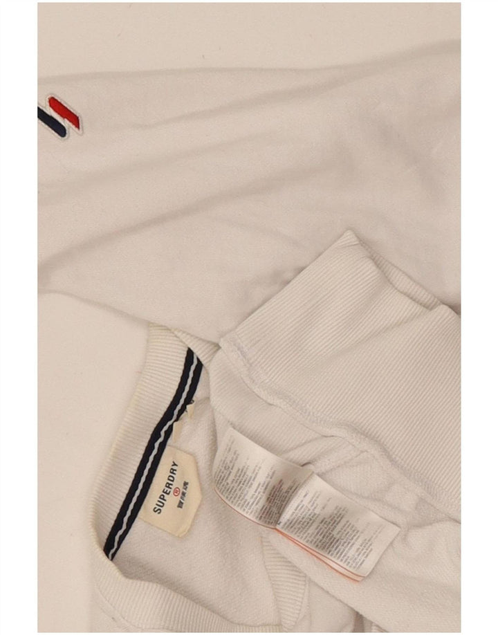 Superdry ženska majica s kratkim rukavima UK 14 Veliki bijeli pamuk
