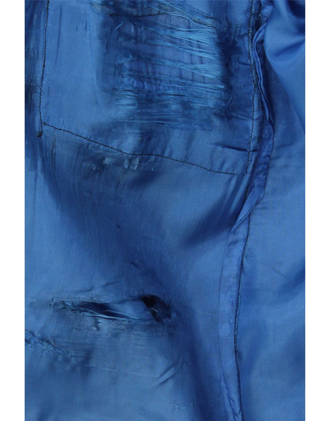 VINTAGE ženska kožna suknja IT 44 srednje W28 plava koža