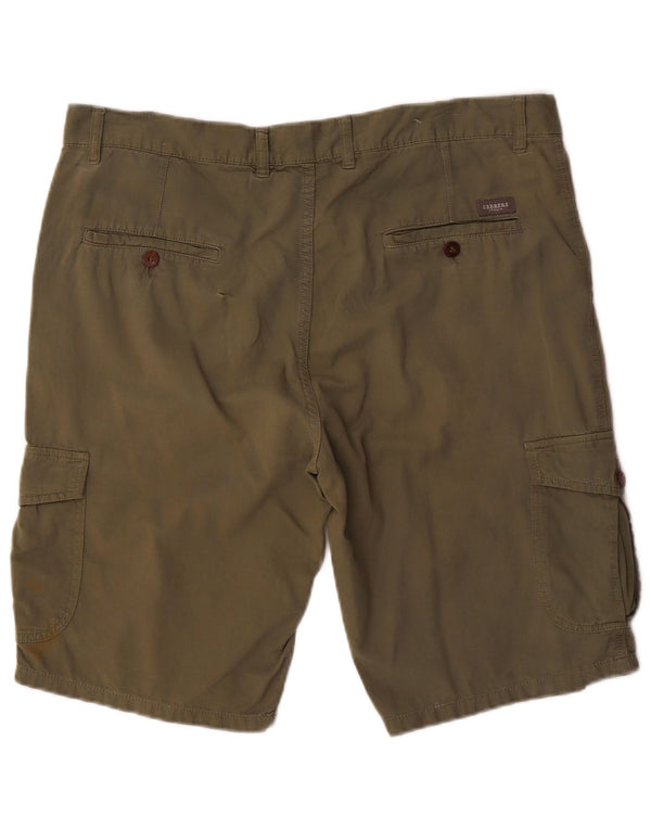 Carrera Mens Cargo Shorts W36 Large Khaki Cotton