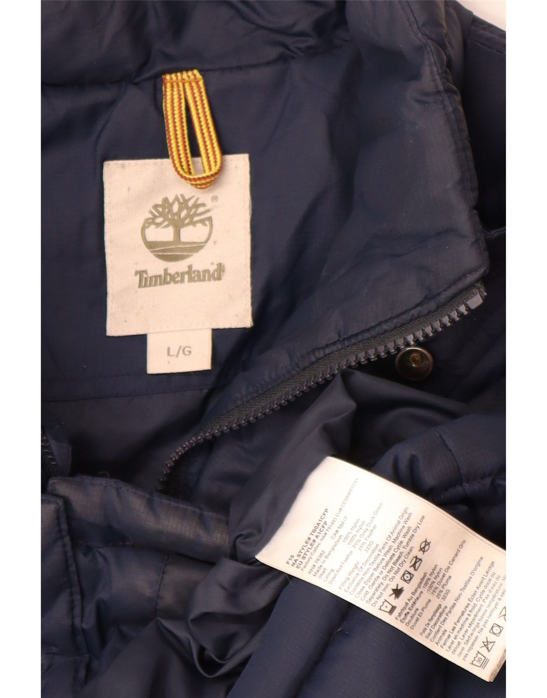 Timberland muška podstavljena jakna UK 40 Large tamnoplavi najlon