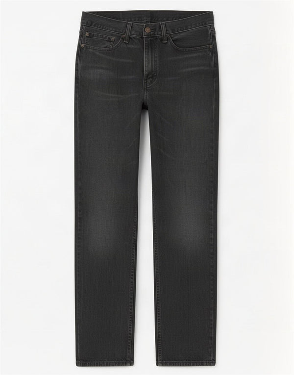 Levi's muške ravne traperice W34 L34 crni pamuk