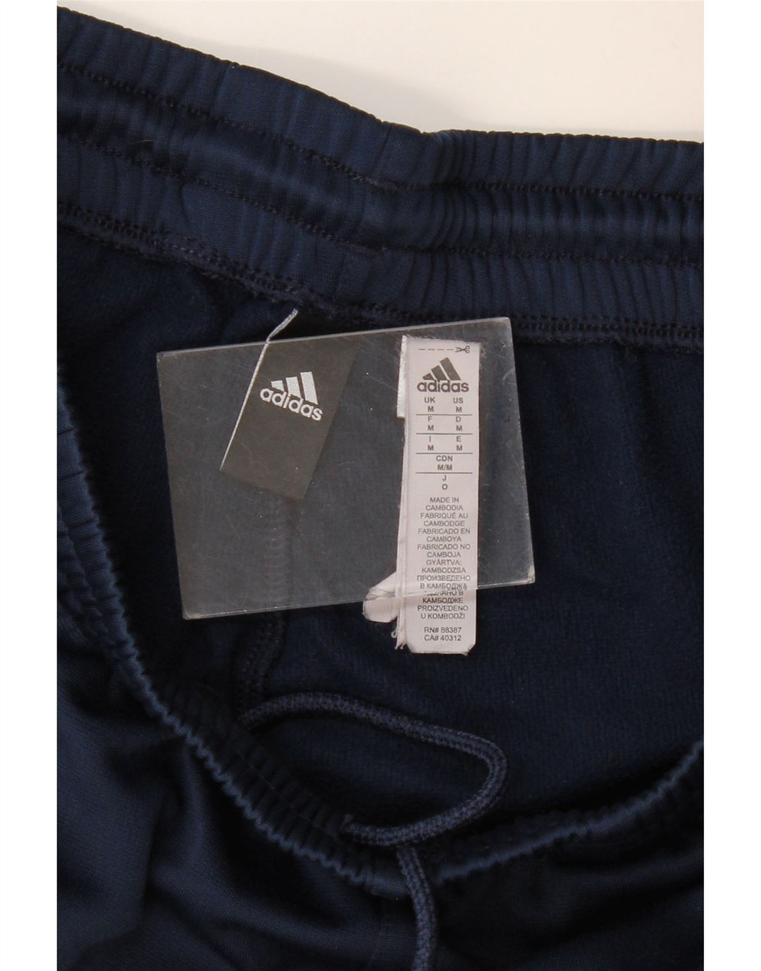 Adidas muške trenirke Hlače Joggers Medium tamnoplavi poliester