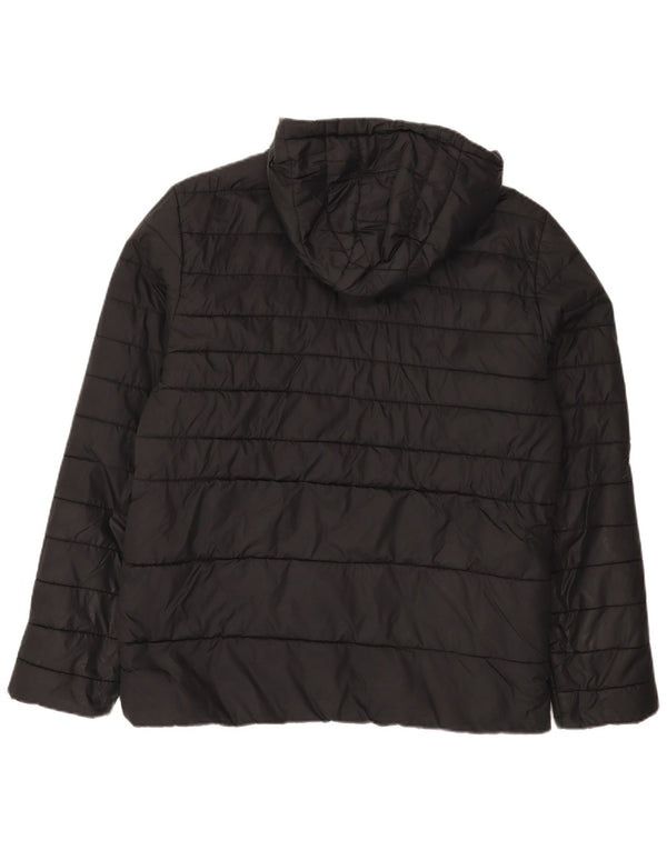 Jack & Jones muška podstavljena jakna s kapuljačom UK 40 velika crna