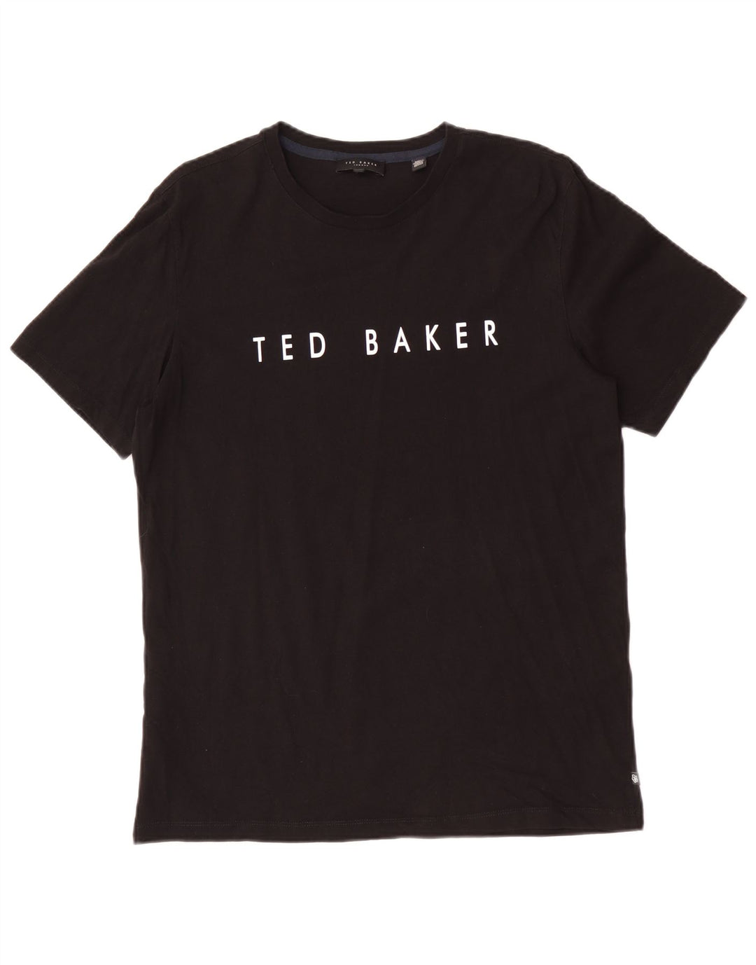 Ted Baker Muška grafička majica kratkih rukava Veličina 3 srednje crni pamuk
