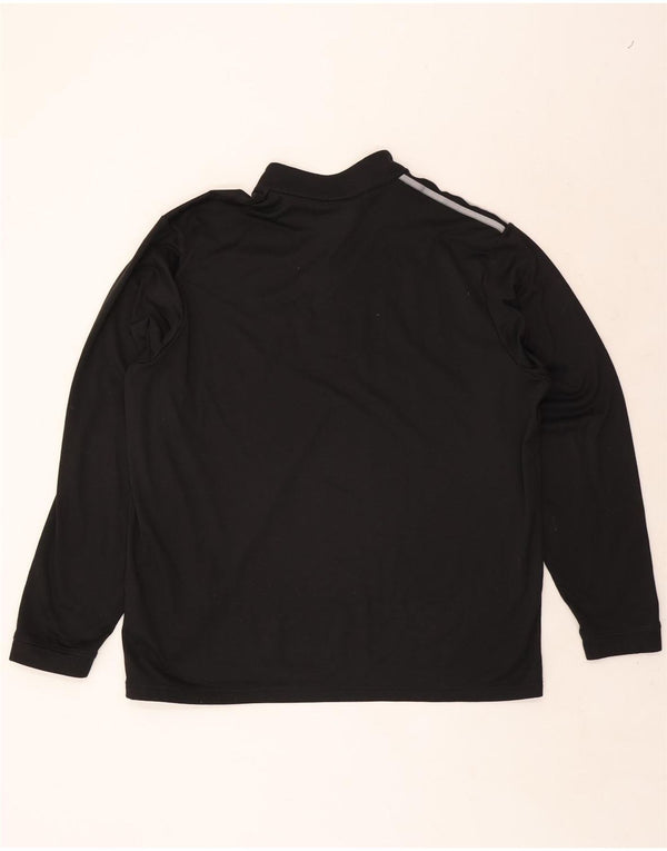Adidas gornji dio trenirke s patentnim izrezom XL crni poliester