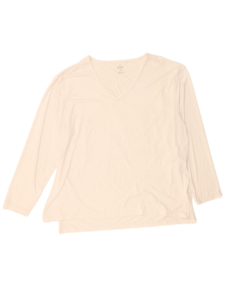 Ženska majica Under Armour dugih rukava UK 18 XL bijeli poliester