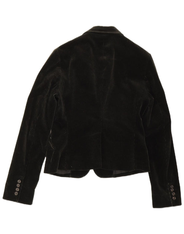 Ženska jakna od samta s 3 gumba Ralph Lauren US 6 srednje boje kaki